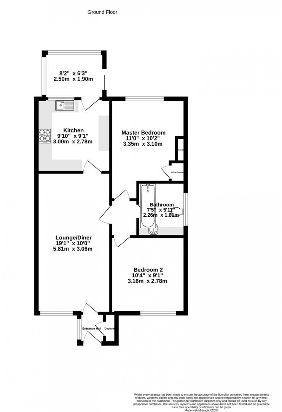 Floorplan for Riverside Close, Elvington