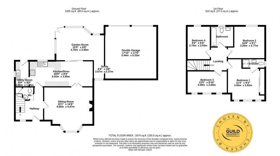 Floorplan for The Grange, Boroughbridge, York