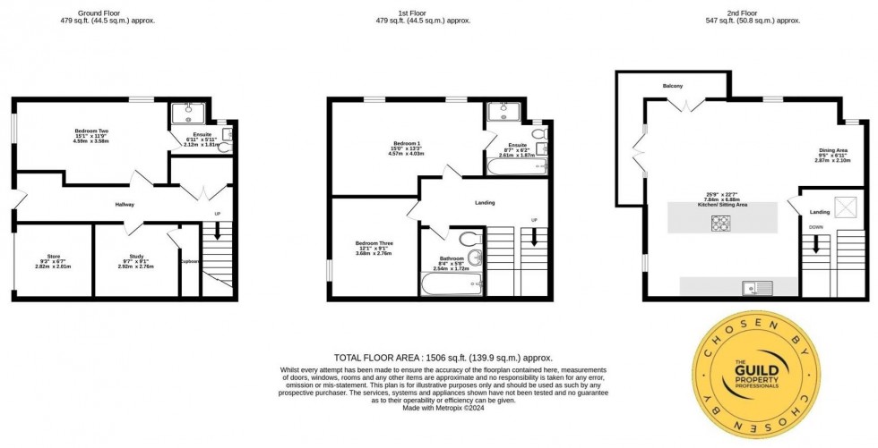 Floorplan for Waterside, Boroughbridge