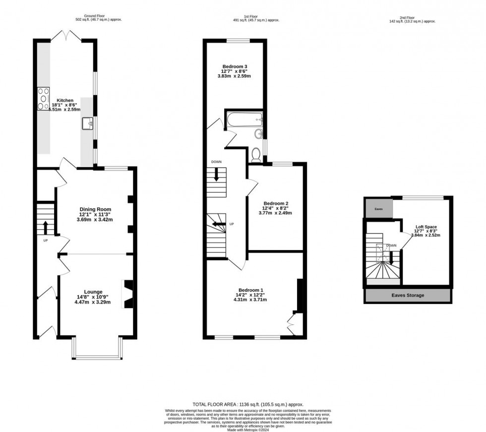 Floorplan for Aldreth Grove, Off Bishopthorpe Road