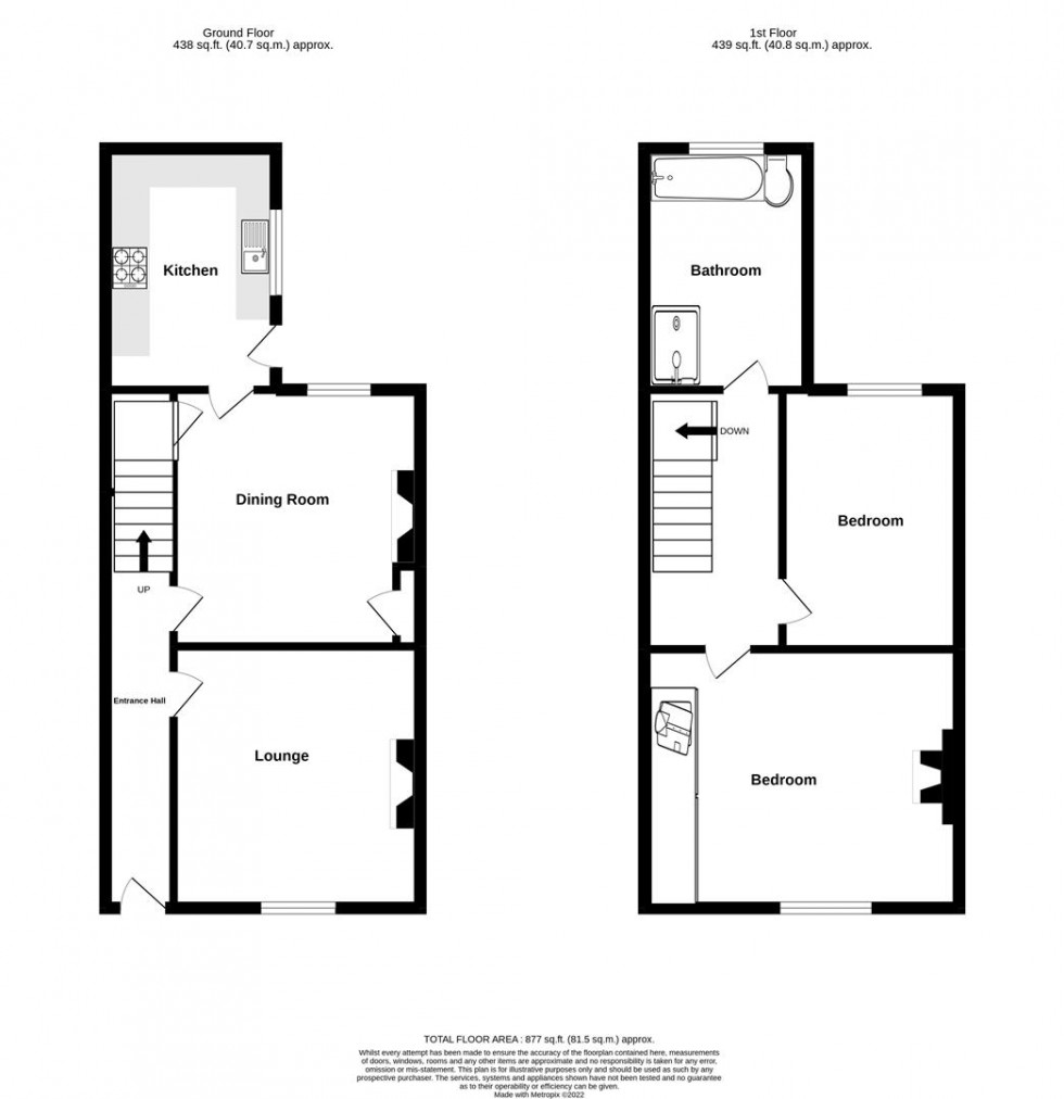 Floorplan for Compton Street, Clifton Green