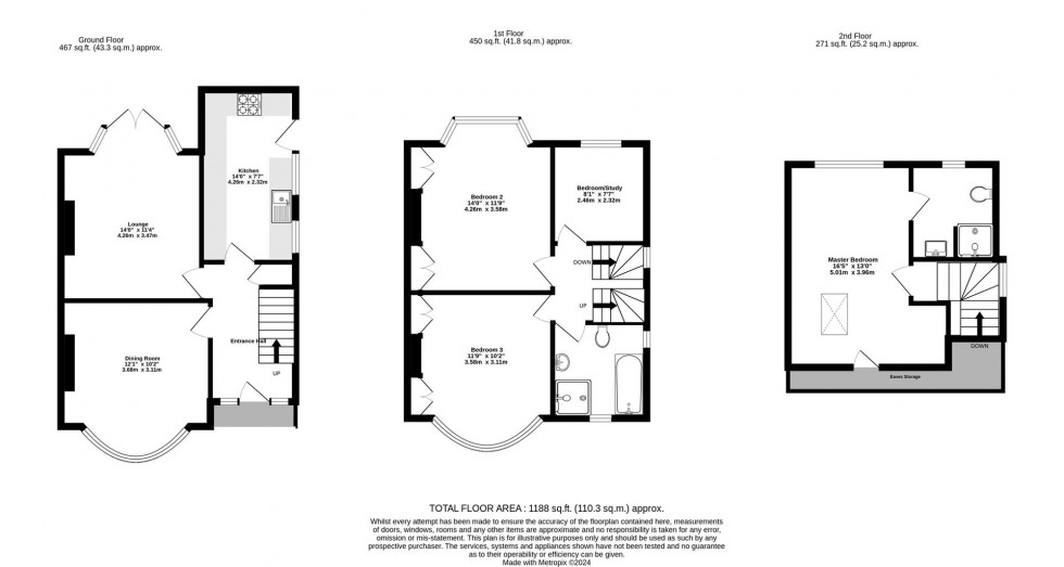 Floorplan for Southolme Drive, Rawcliffe