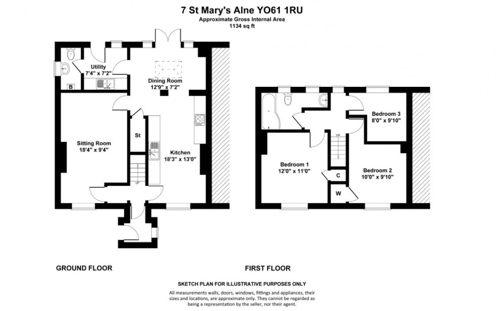 Floorplan for St. Marys View, Alne, York