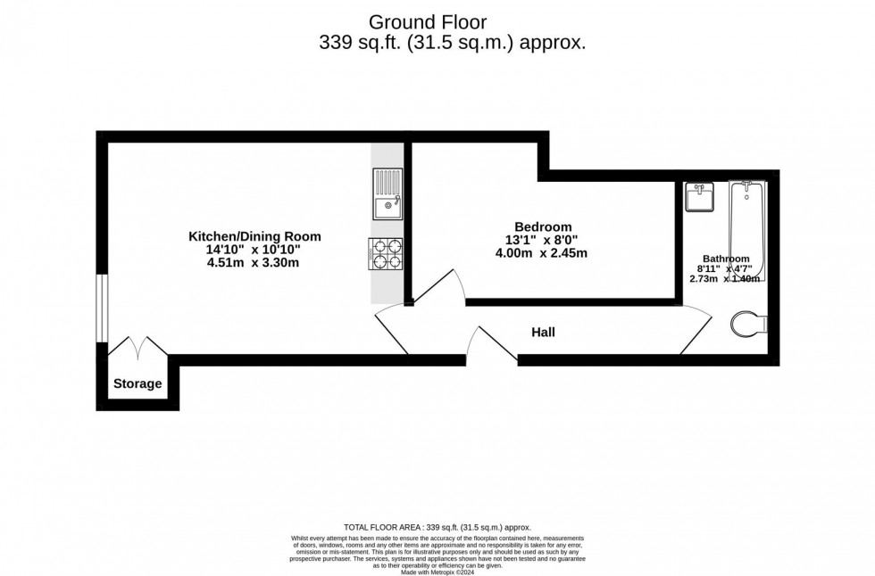 Floorplan for York Road, Acomb, York