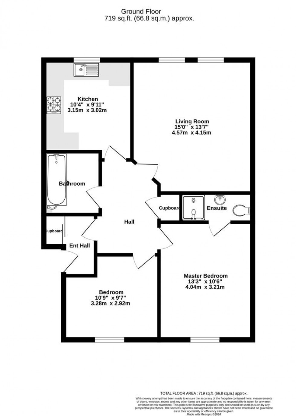 Floorplan for Esk Drive, Nether Poppleton