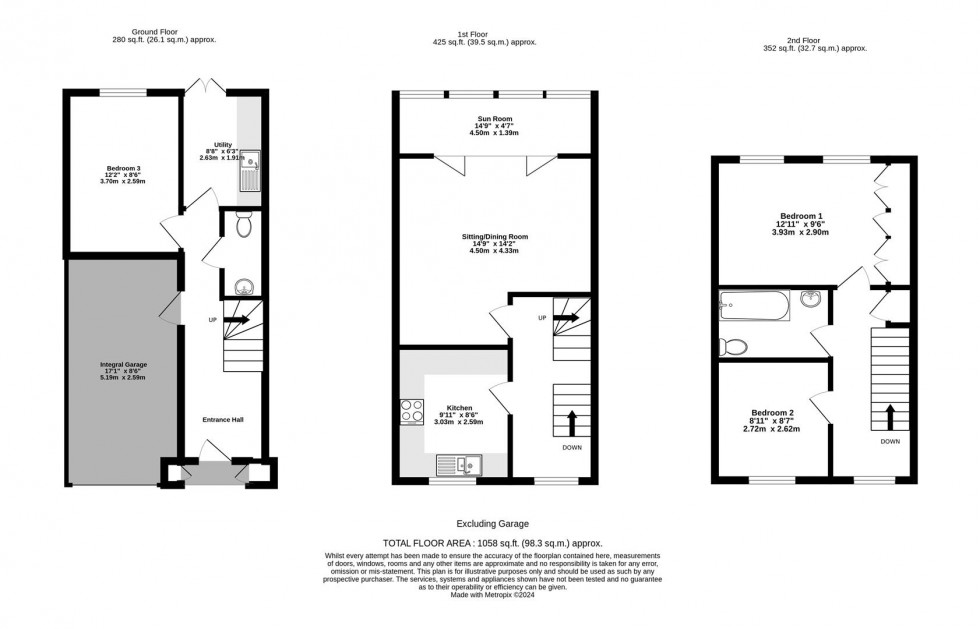 Floorplan for Postern Close, York