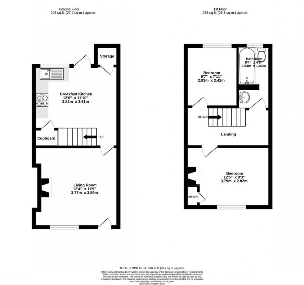 Floorplan for Fern Street, York