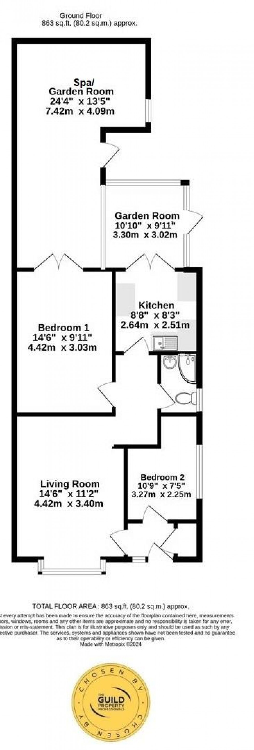 Floorplan for Pit Ings Lane, Dalton, Thirsk