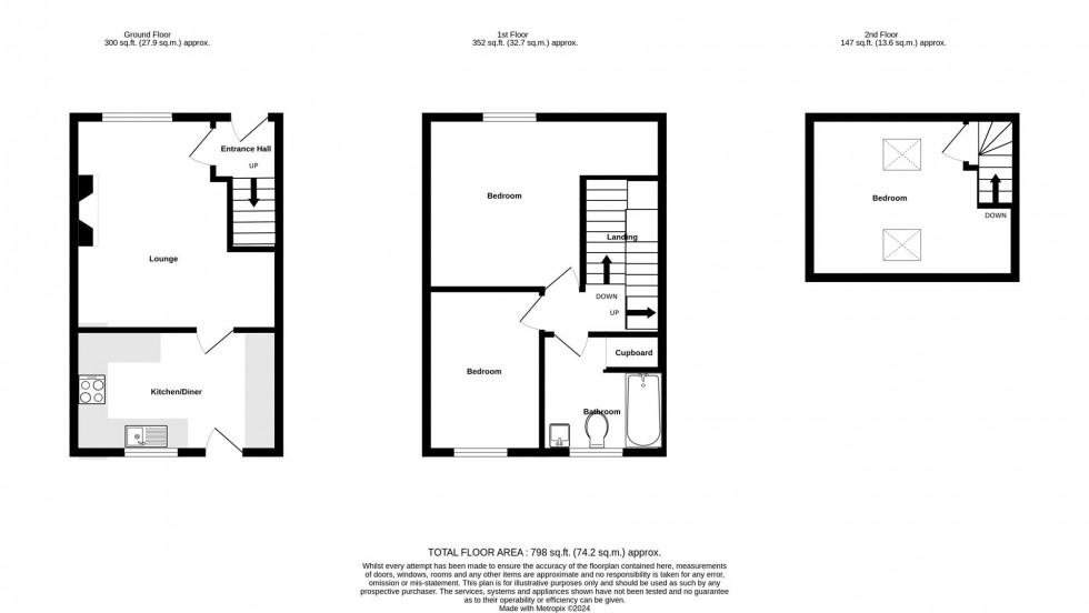 Floorplan for Pottery Lane, Off Fossway