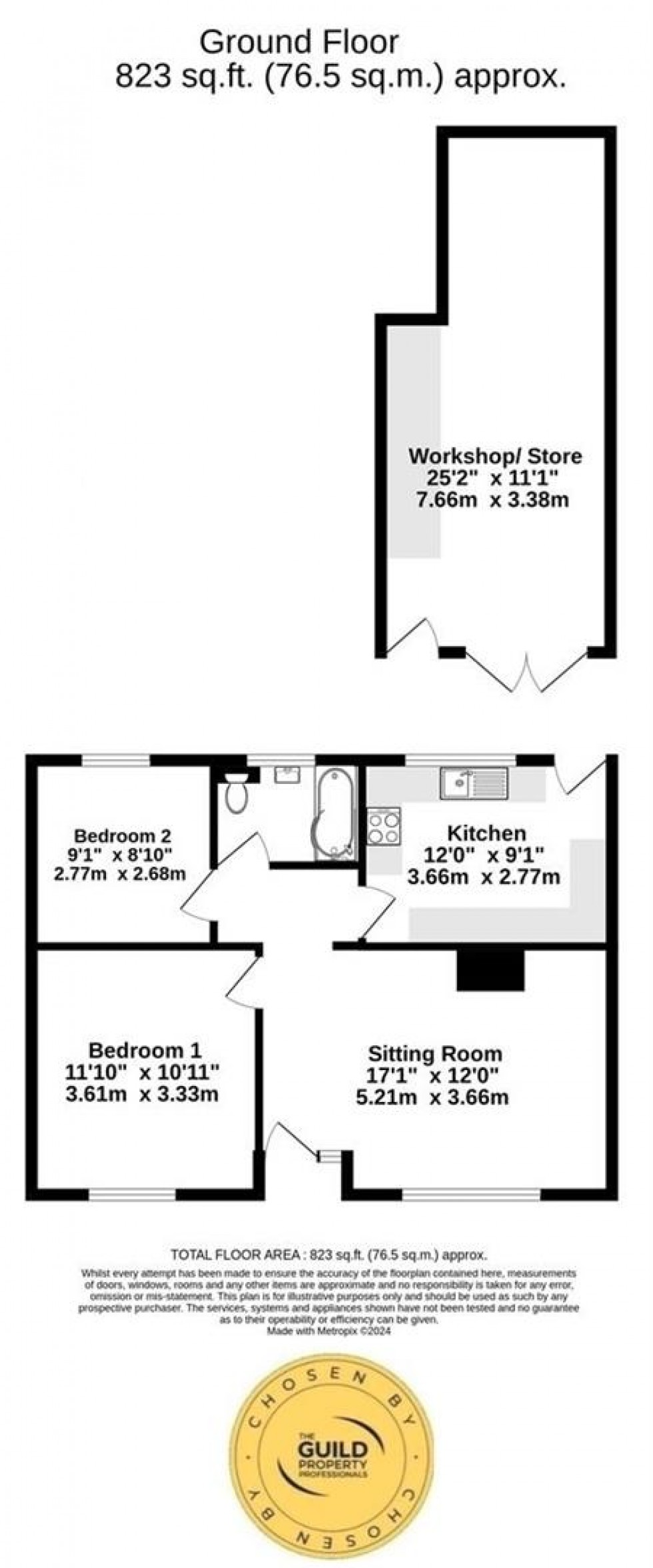 Floorplan for Croft Close, Easingwold, York