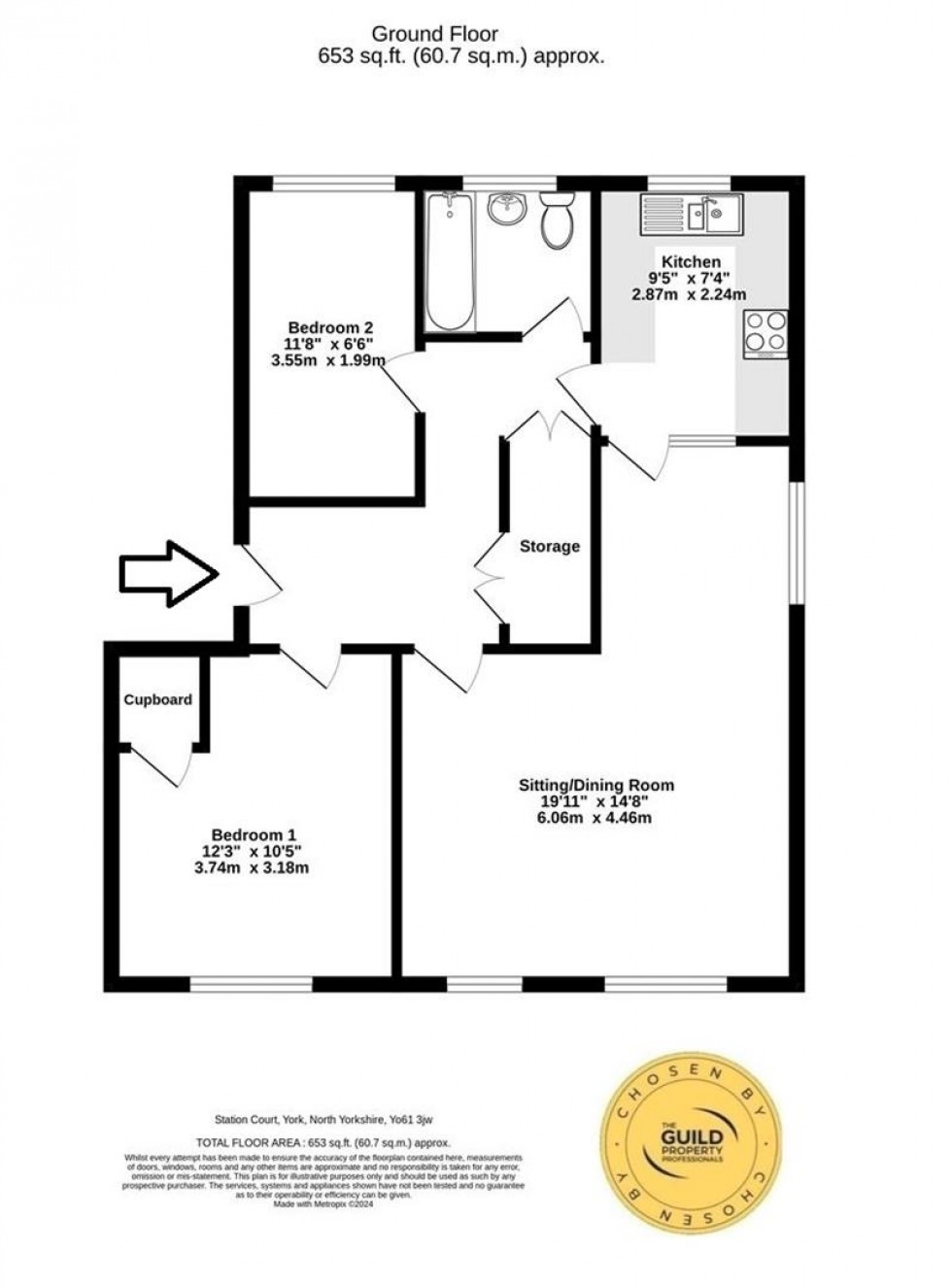 Floorplan for Station Court, Easingwold, York