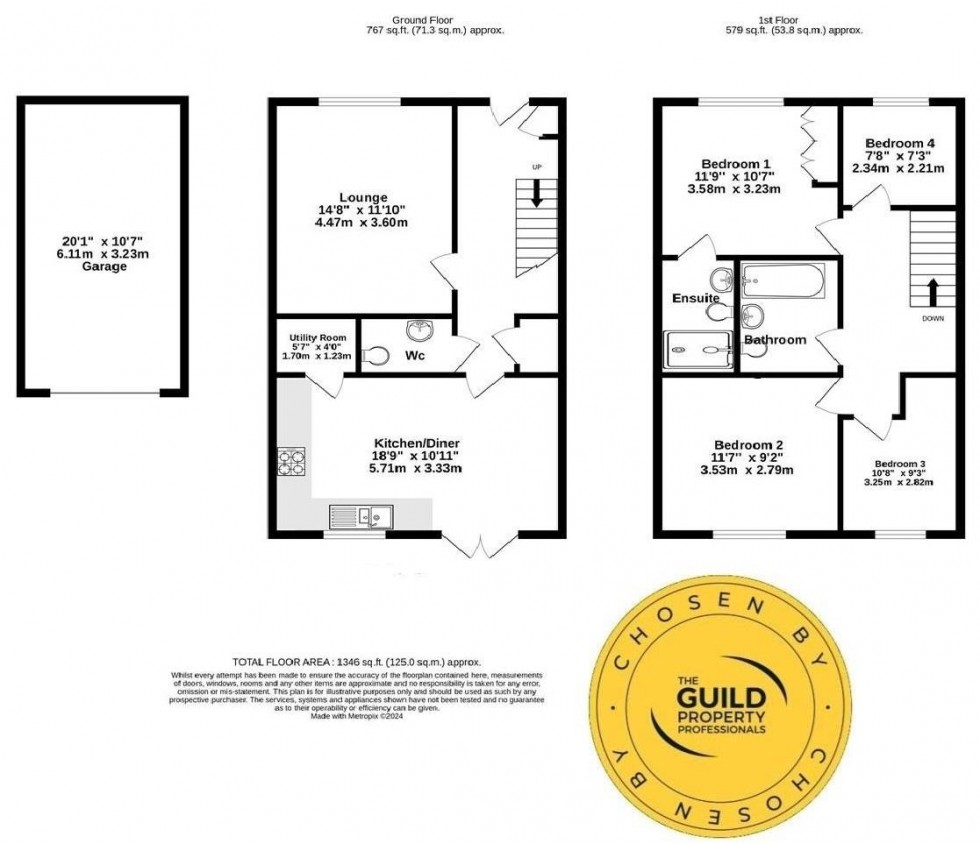 Floorplan for Stagecoach Drive, Boroughbridge