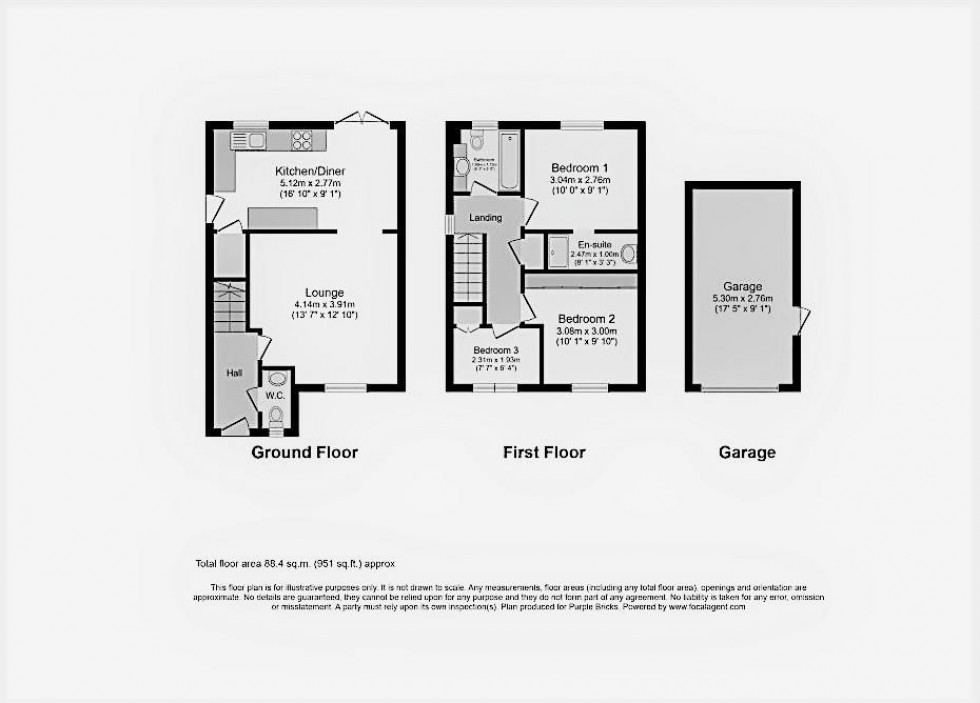 Floorplan for Ruffhams Close, Wheldrake