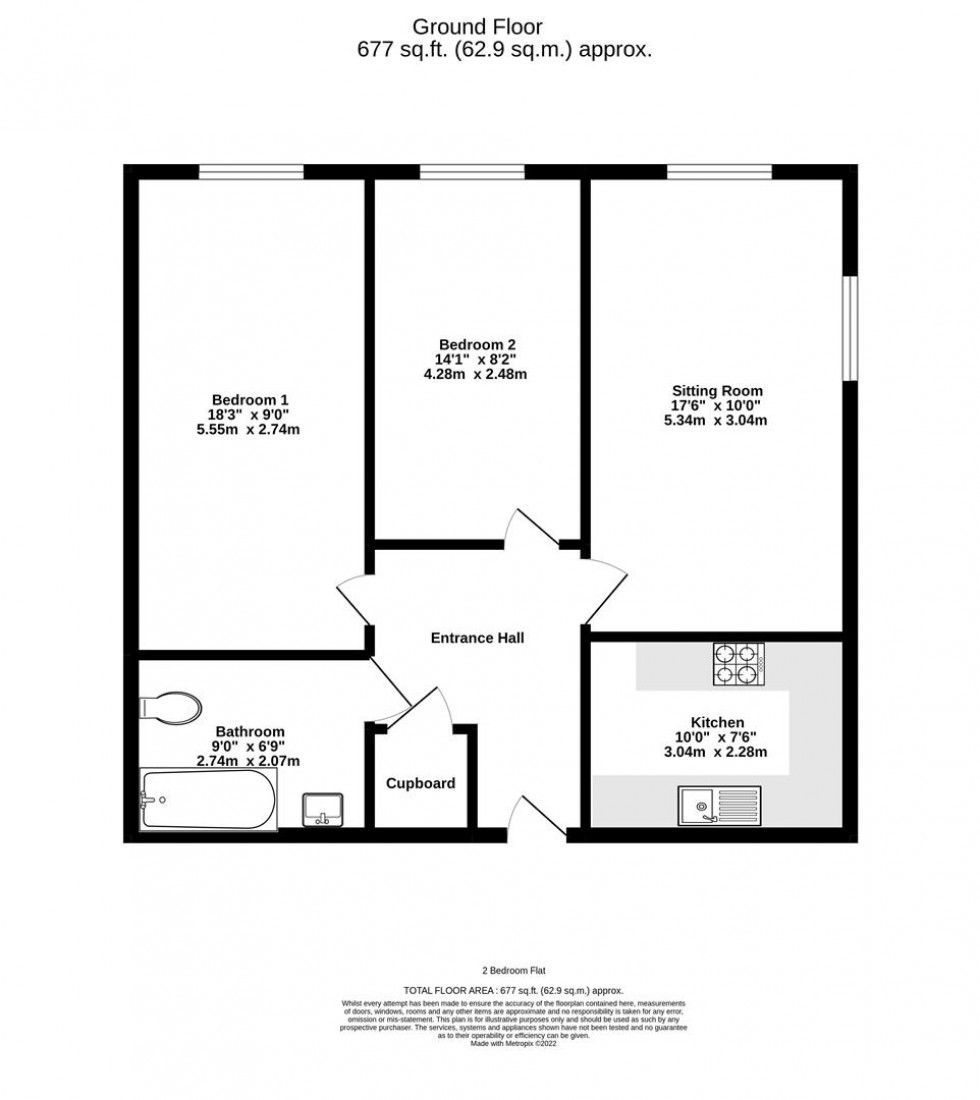 Floorplan for St. Oswalds Court, Fulford, York