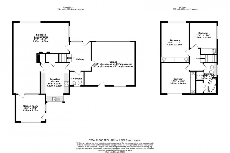 Floorplan for Derwent Drive, Wheldrake