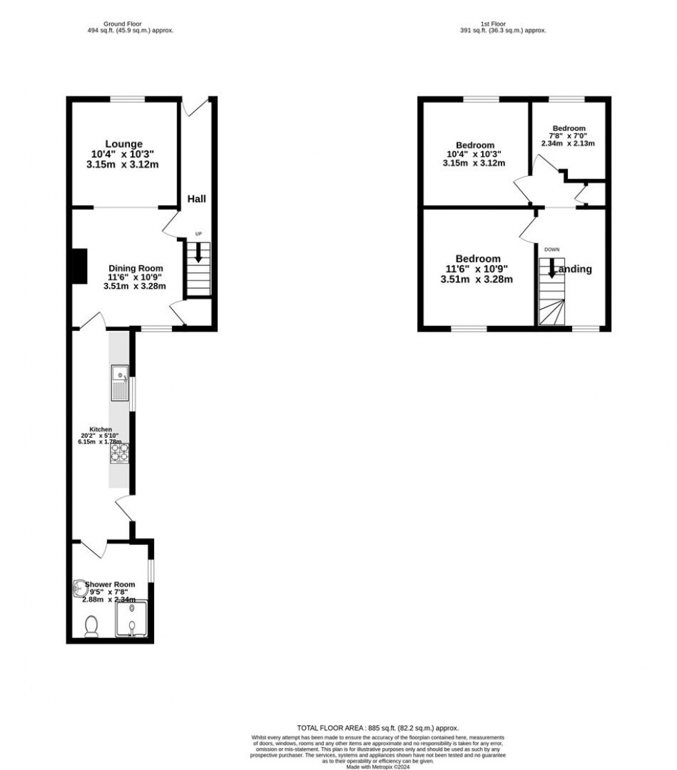 Floorplan for Alma Terrace, Fulford