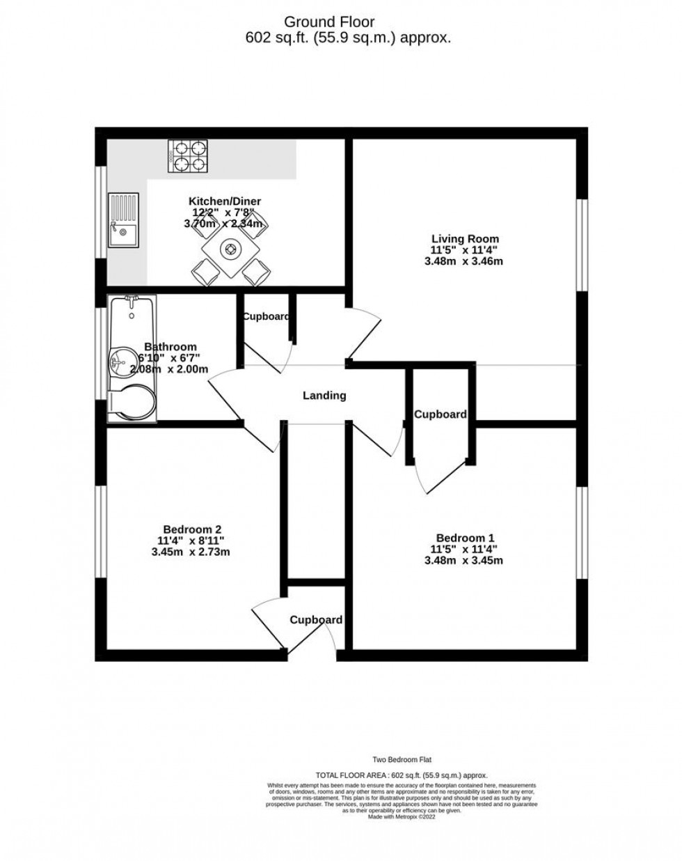 Floorplan for Whitby Avenue, York