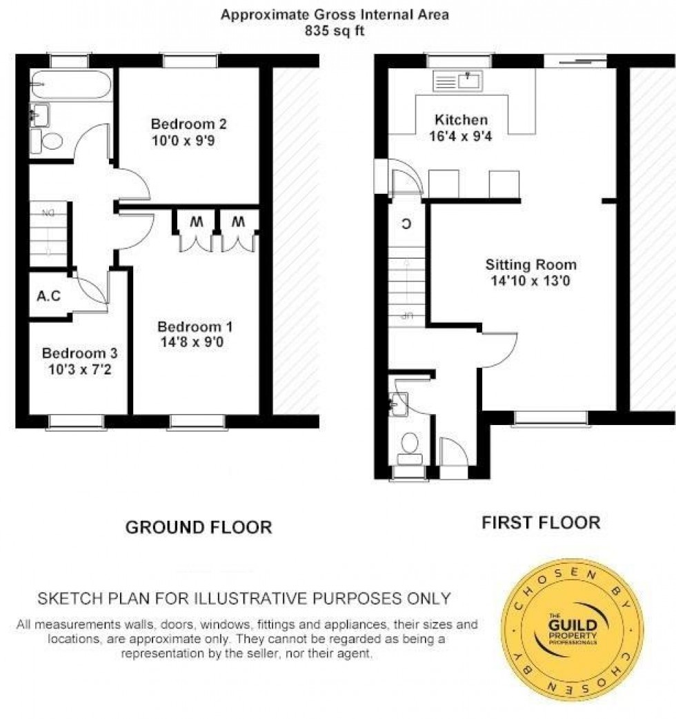 Floorplan for Chase Garth Road, Easingwold, York