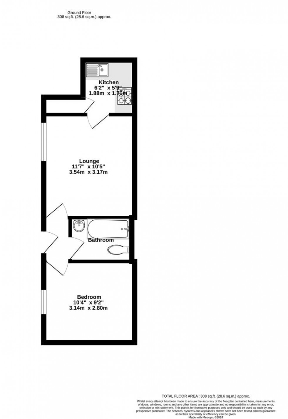 Floorplan for East Parade, York