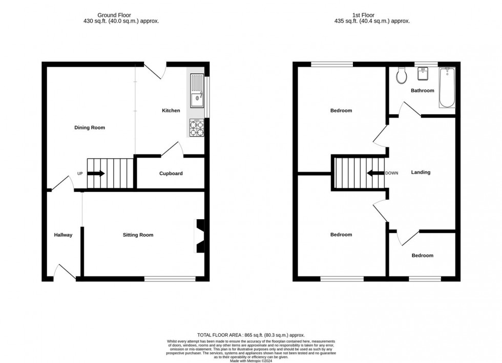 Floorplan for Paradise Field, Easingwold, York