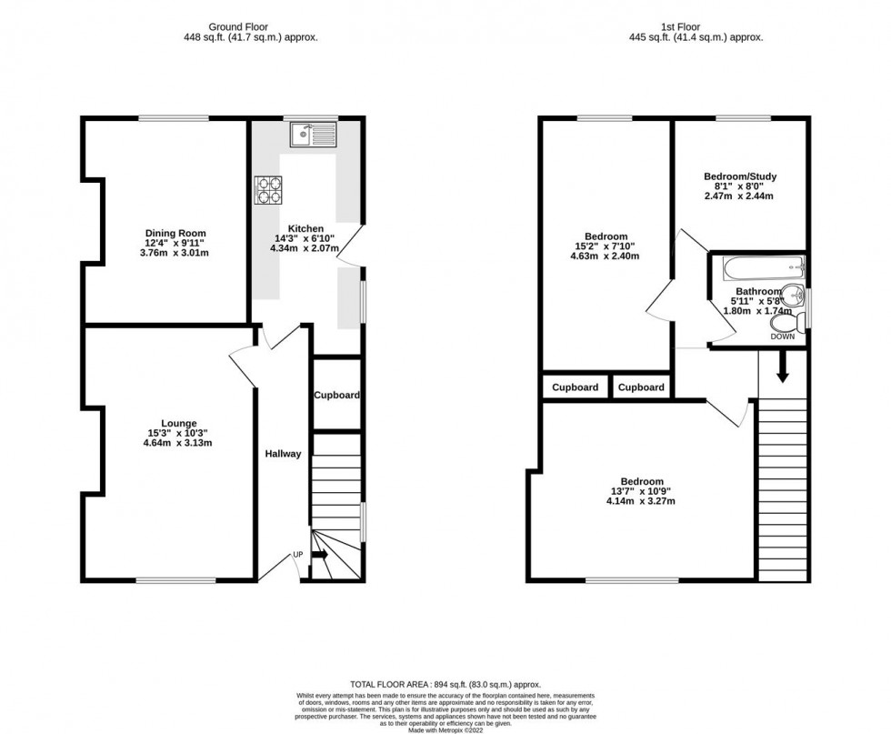 Floorplan for Fourth Avenue, Hull Road