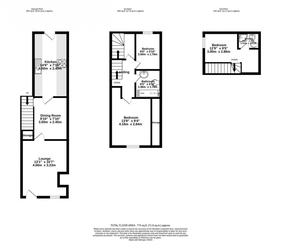 Floorplan for Finsbury Street, York