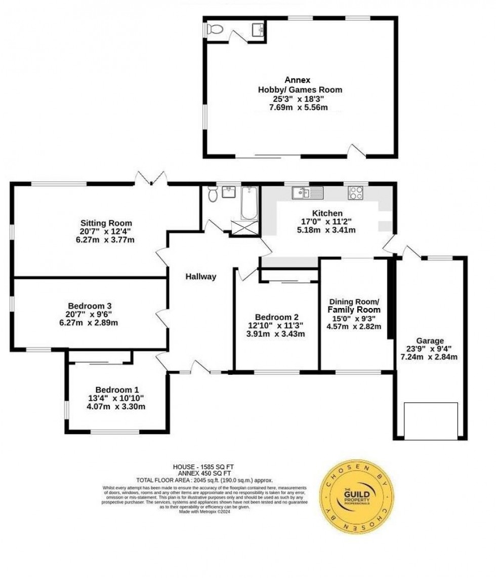 Floorplan for Back Lane, Newton On Ouse, York