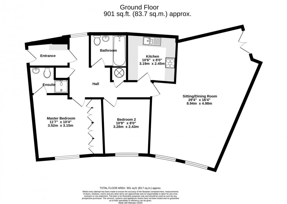 Floorplan for Martins Court, Leeman Road