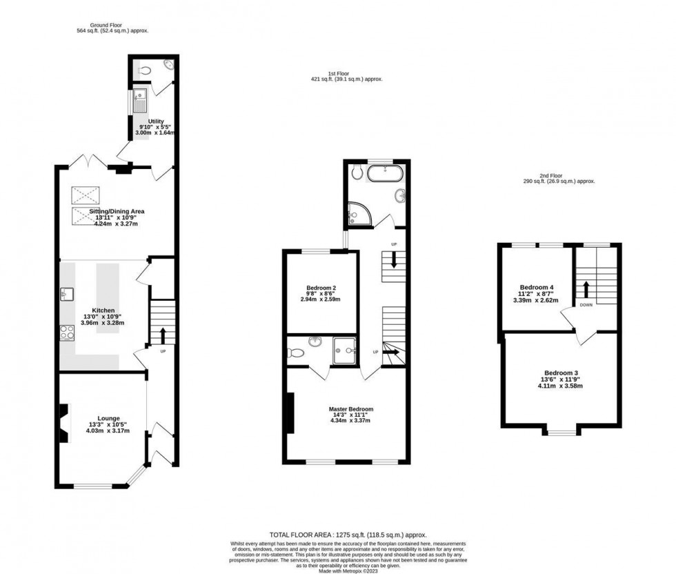 Floorplan for Cameron Grove, Off Bishopthorpe Road