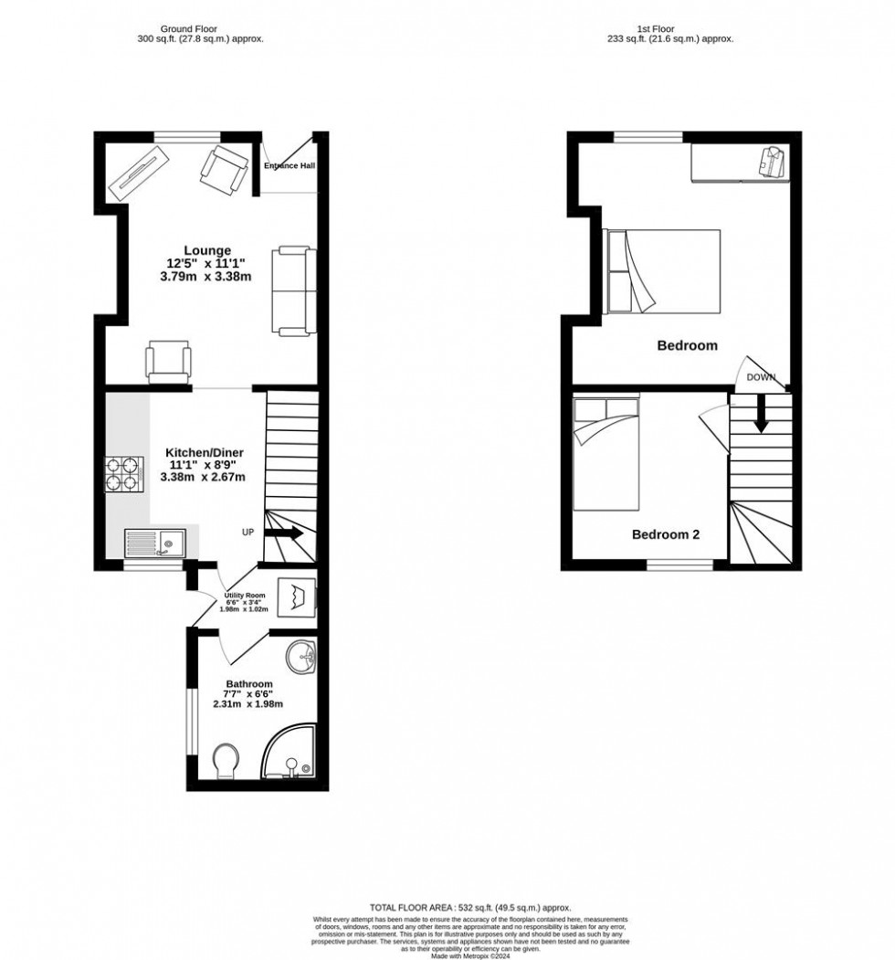 Floorplan for Hanover Street East, Leeman Road