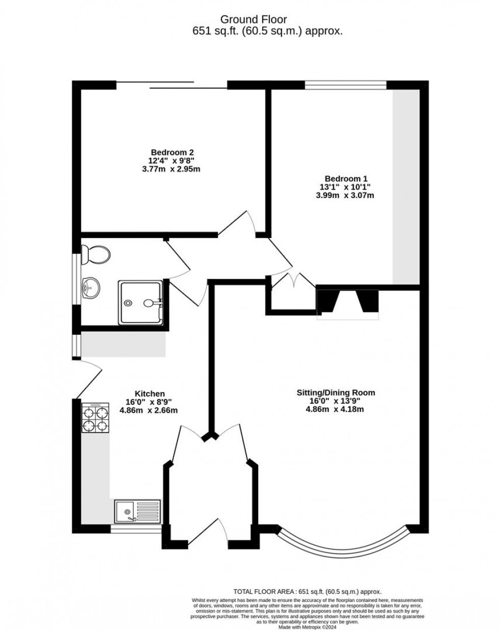 Floorplan for Hamilton Drive, Holgate