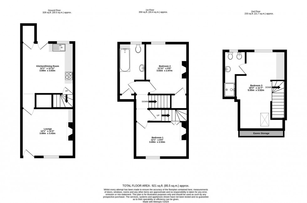 Floorplan for Farndale Street, Fulford