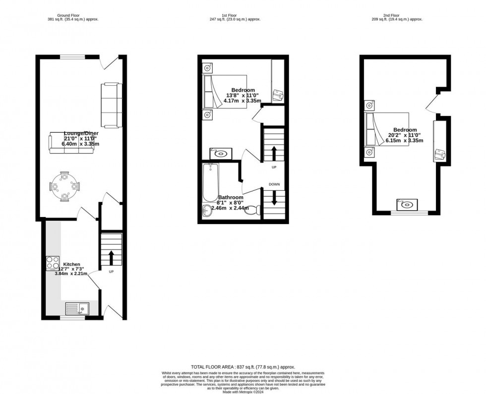 Floorplan for Argyle Street, South Bank