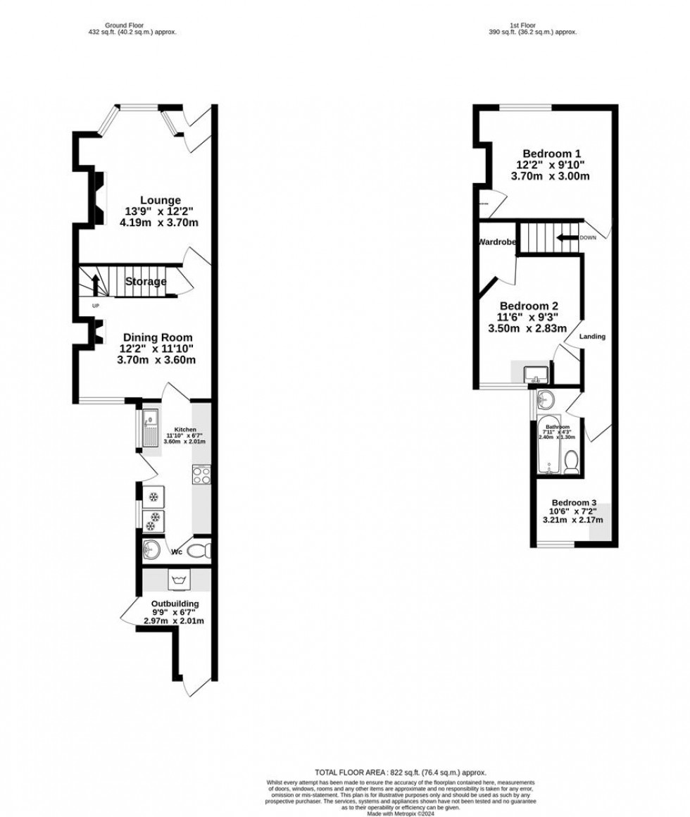 Floorplan for Albert Road, Bilton Harrogate