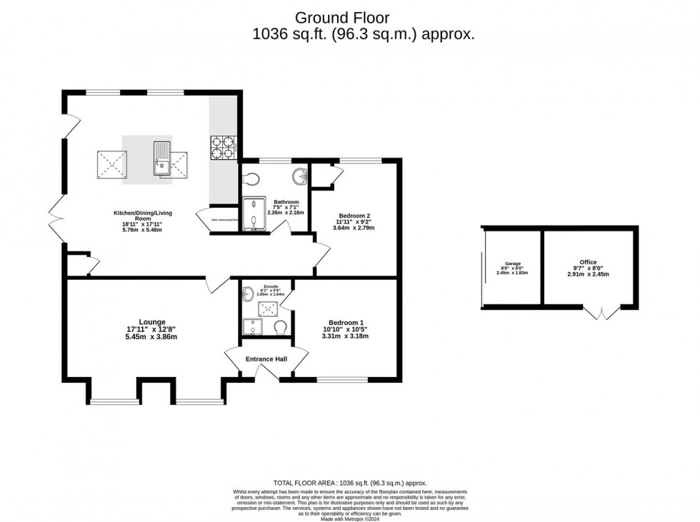 Floorplan for Lancaster Way, Rawcliffe