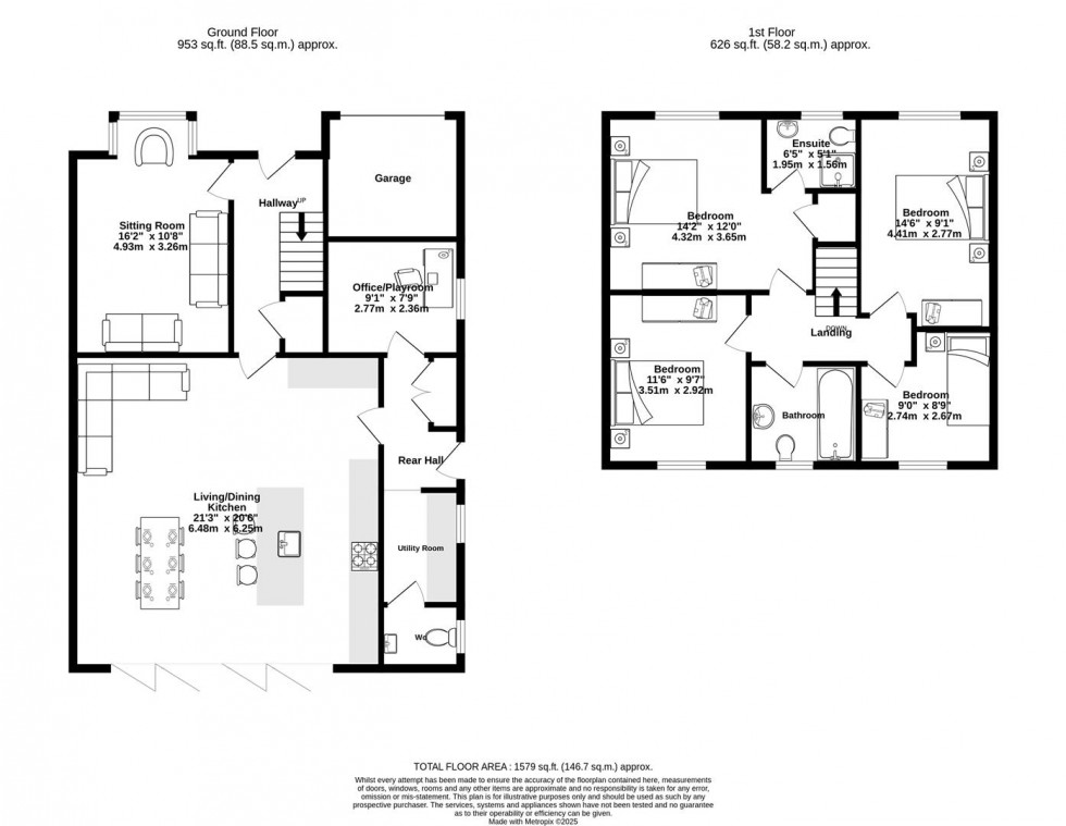 Floorplan for Braithegayte, Wheldrake