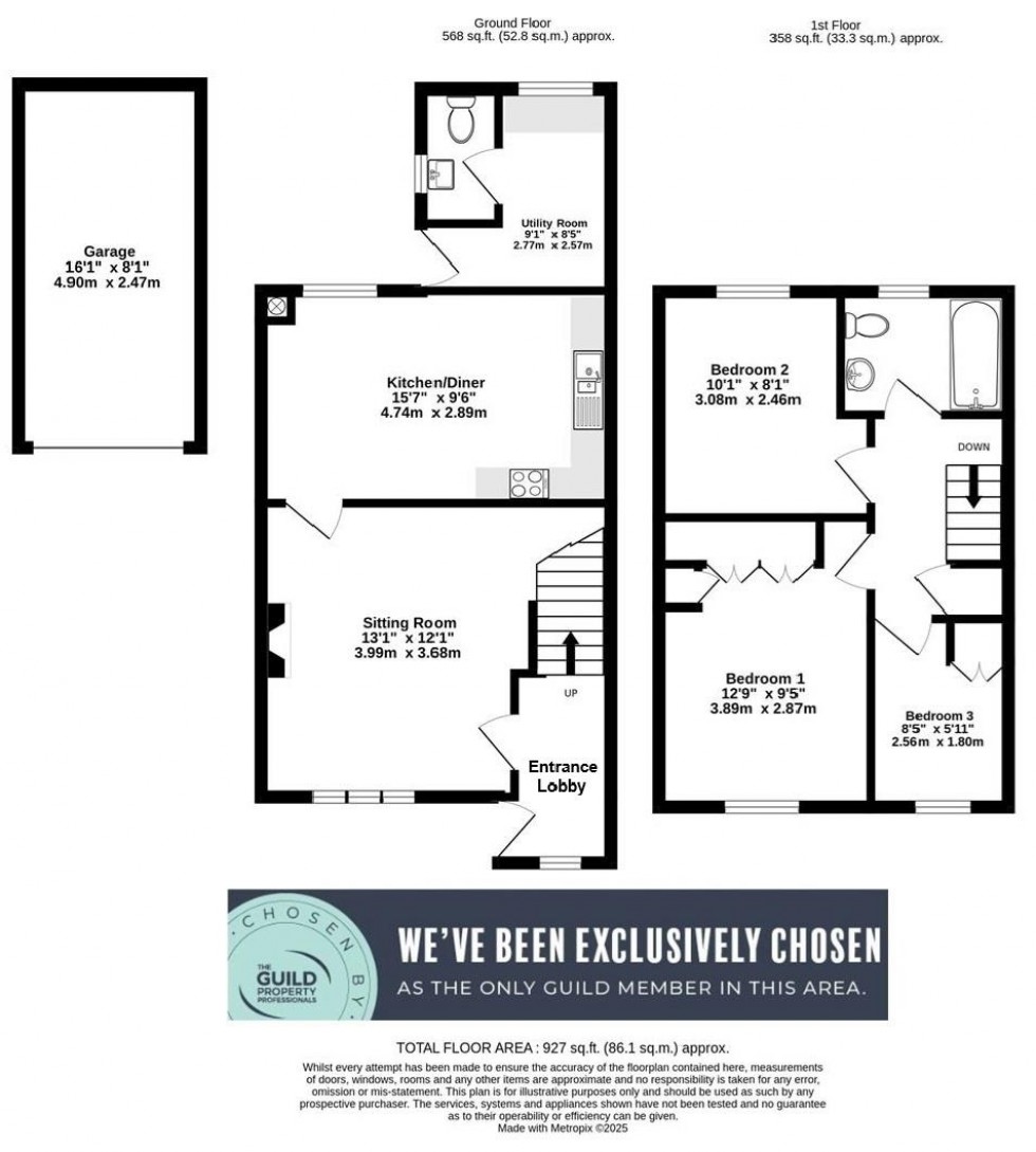 Floorplan for Greenholme Close, Boroughbridge, York