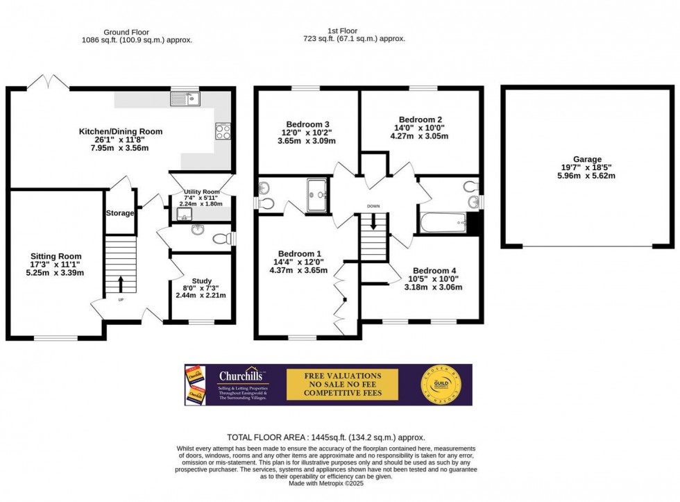 Floorplan for Goldfinch Way, Easingwold, York