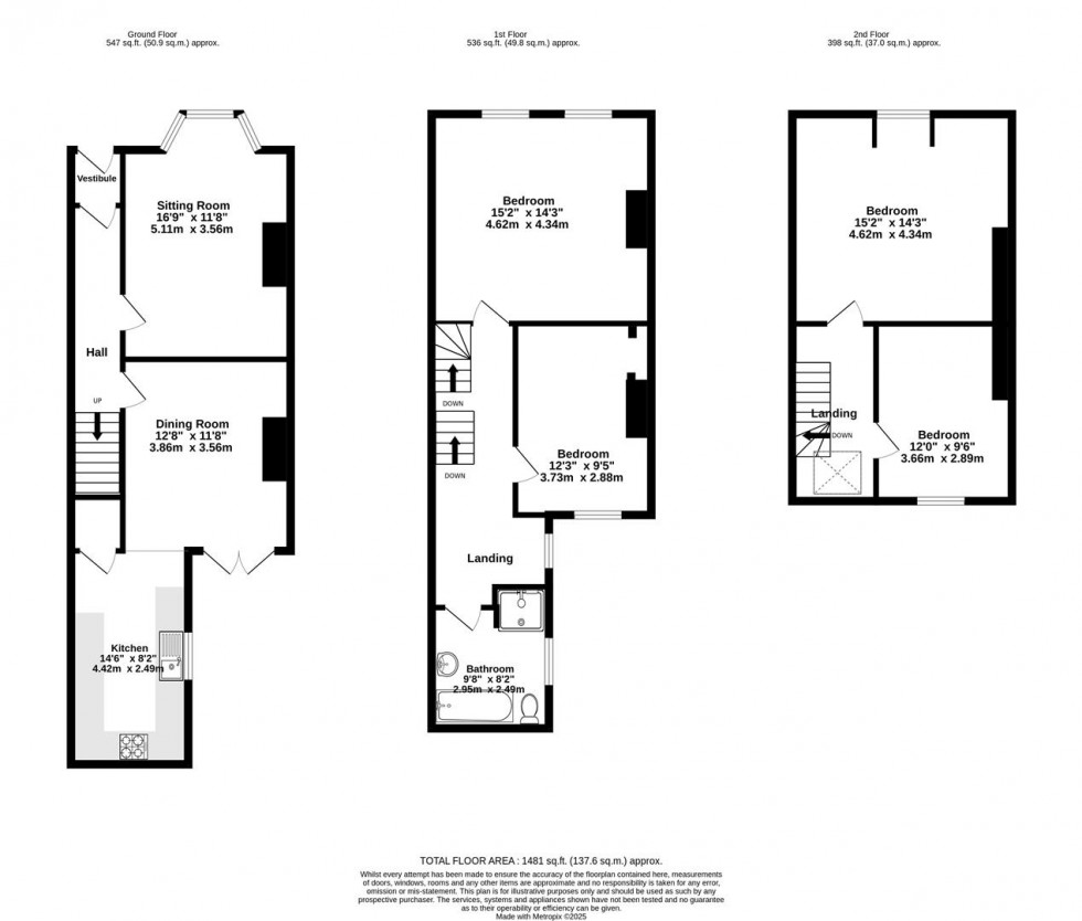 Floorplan for Haxby Road, York