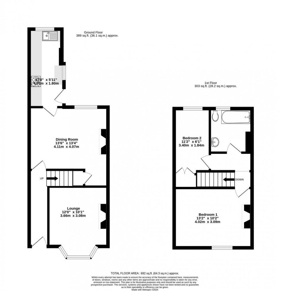 Floorplan for Scott Street, Scarcroft Road