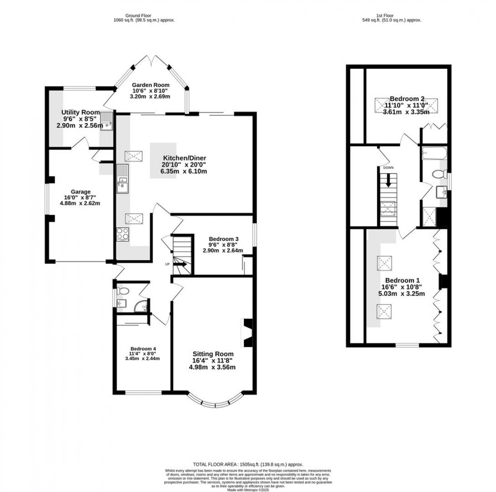 Floorplan for St. Johns Avenue, Boroughbridge, York