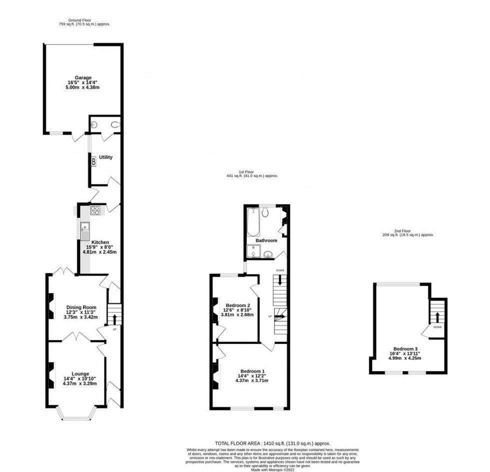 Floorplan for Poppleton Road, York