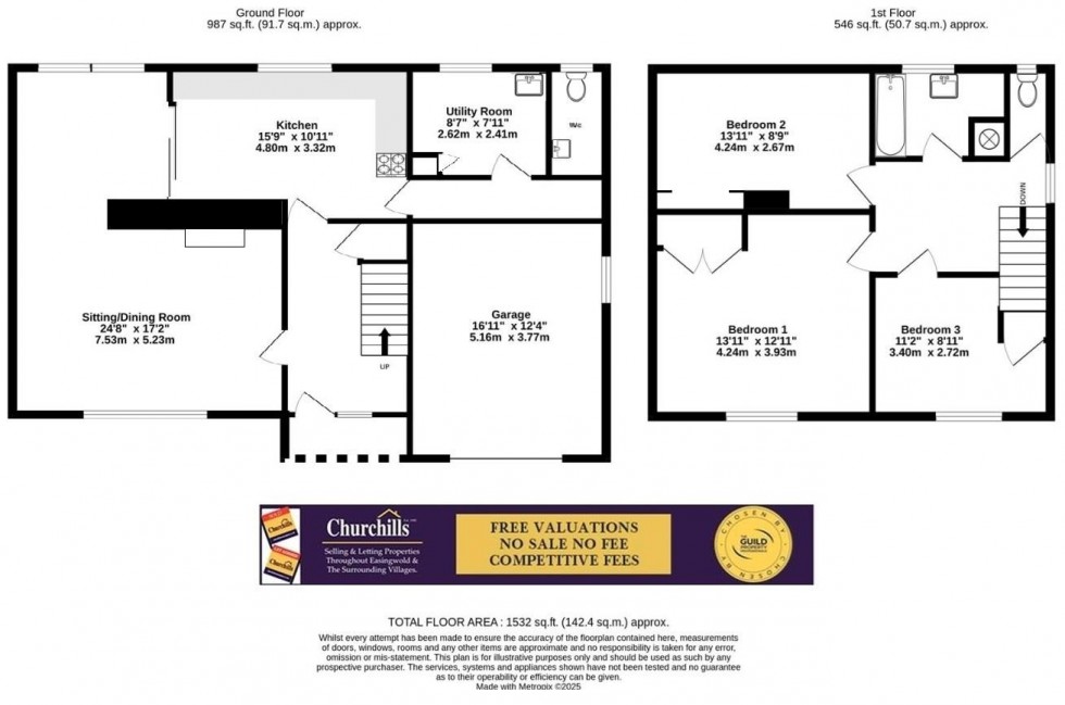 Floorplan for Jamesville Way, Asenby, Thirsk