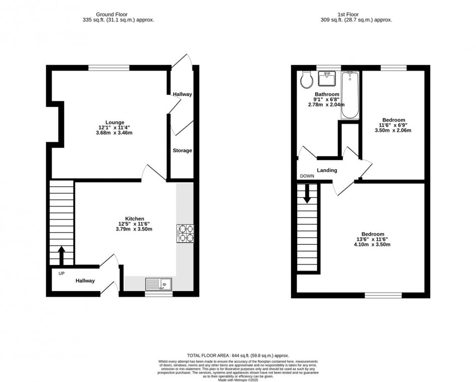 Floorplan for Ebor Street, York